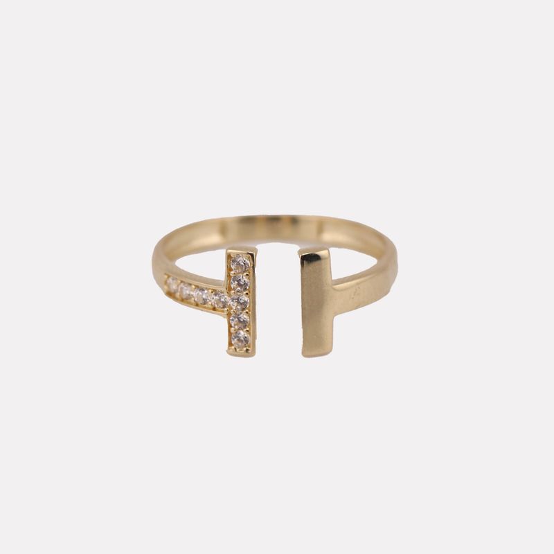 Anillo Ajustable 14K 1.7g #7.5